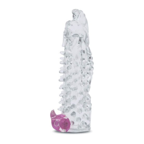 funda con anillo vibrador transparente
