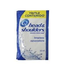 sobre de champu head & shoulders