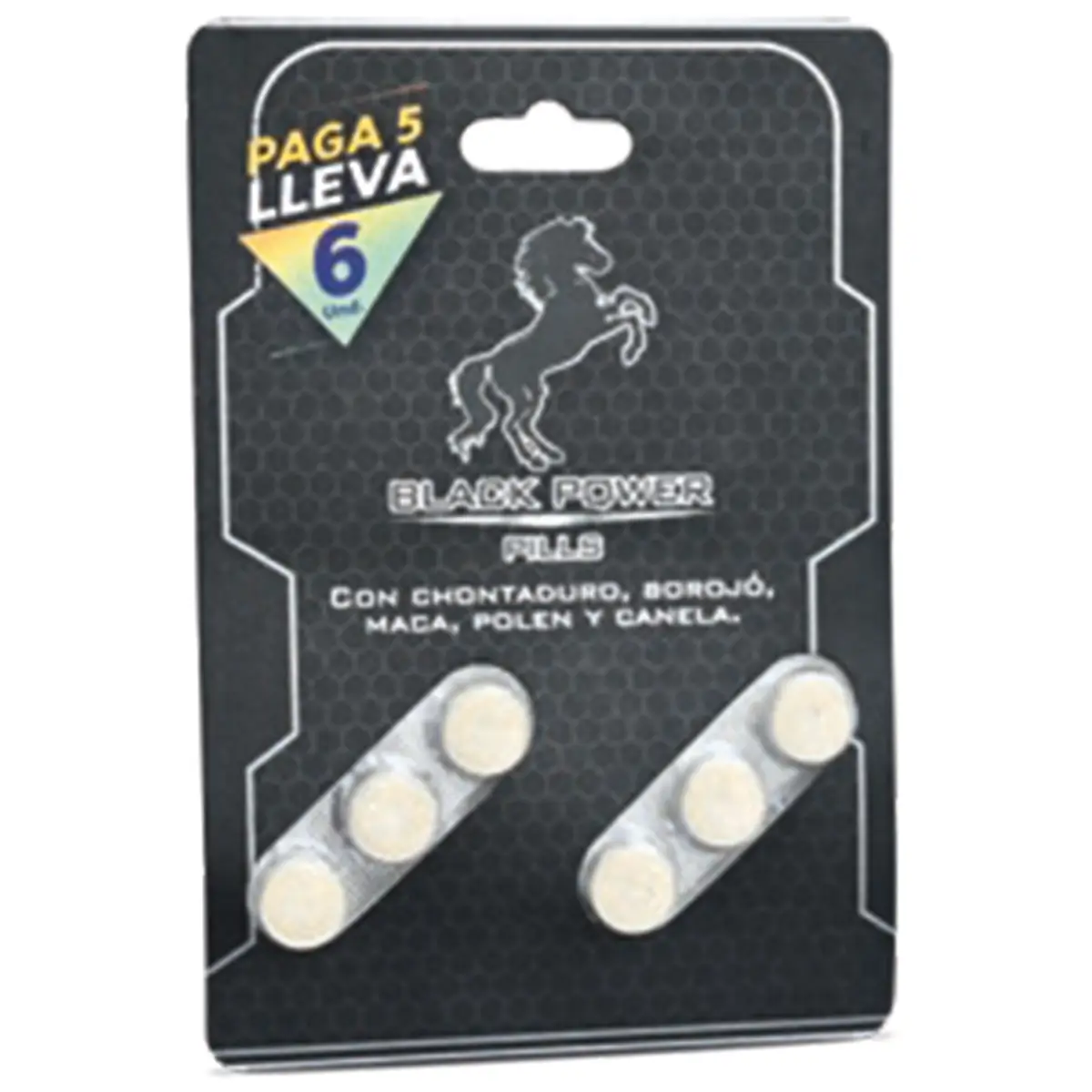 Energizante Black Power Pills x 6Und